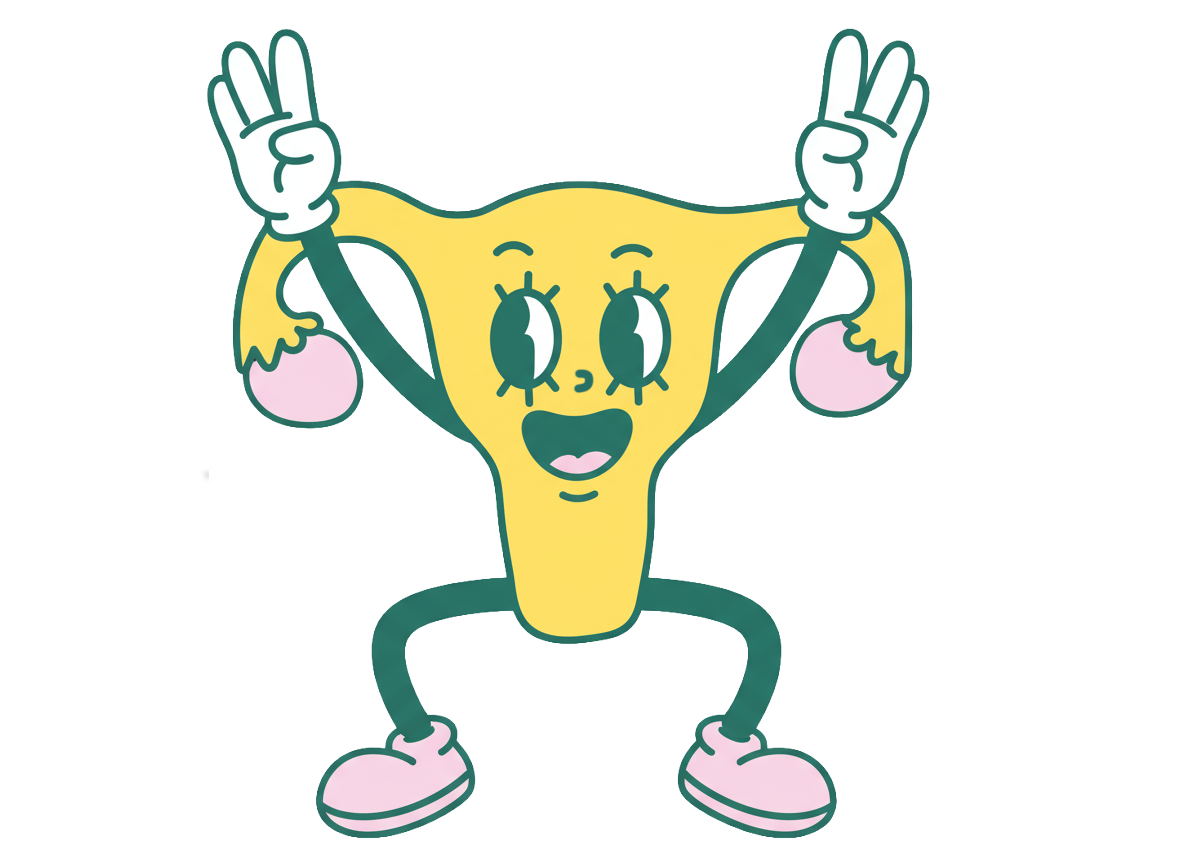 Mascotte Victoire — bras levés